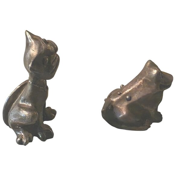 Vintage Figurines Cat & Frog Pewter Ampersand apx. 2" - Picture 11 of 16